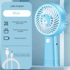 Appliances Handheld electric small fan portable cute small fan summer household items cartoon pattern mini fan