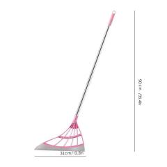 Pink Broom Cleaning Bathroom Glass One Piece Wipe Mop Household Splicing Broom Household Items