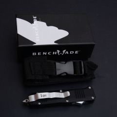 Benchmade C07 HK AUTO OTF Knife 2.83" Damascus Double Edge Blade, Zinc Aluminum Alloy Handles