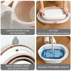 Folder Water Basin Camping Supplies Plastic Bucket Washbasin for Foot Spa Bath Fishing Car Wash Household Items Accessories