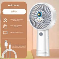 Appliances Handheld electric small fan portable cute small fan summer household items cartoon pattern mini fan