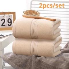Bath Towel 2 pieces of pure cotton bathroom towels spa bathroom towel set large beach towels household items sauna gym sports towels