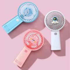 Appliances Handheld electric small fan portable cute small fan summer household items cartoon pattern mini fan