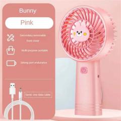Appliances Handheld electric small fan portable cute small fan summer household items cartoon pattern mini fan