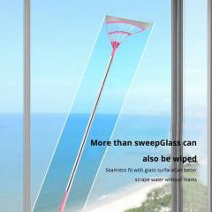 Pink Broom Cleaning Bathroom Glass One Piece Wipe Mop Household Splicing Broom Household Items