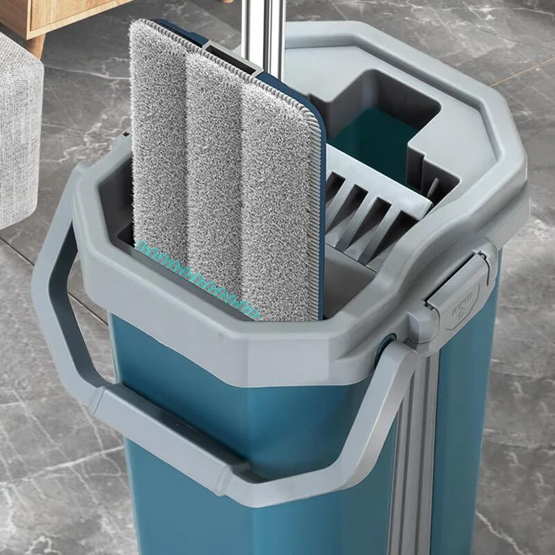 Mops Rotating Mop Bucket Floor Cleaner Mop Bucket with Drainer 360 Microfiber Mops Spin Cleaning Tools Wiper Flooring Household Items