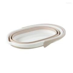 Buckets Folding Mop Bucket Creative Household Items Simple Size Plastic Kitchen Bathroom Rubbish Barrel