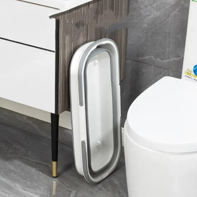 Large Size Multifunctional Folding Mop Bucket Portable Collapsible Bucket With Wheel Car Wash Fishing Camping Household Items