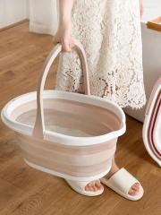 Buckets Folding Mop Bucket Creative Household Items Simple Size Plastic Kitchen Bathroom Rubbish Barrel