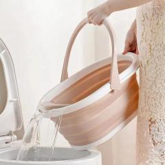 Buckets Folding Mop Bucket Creative Household Items Simple Size Plastic Kitchen Bathroom Rubbish Barrel