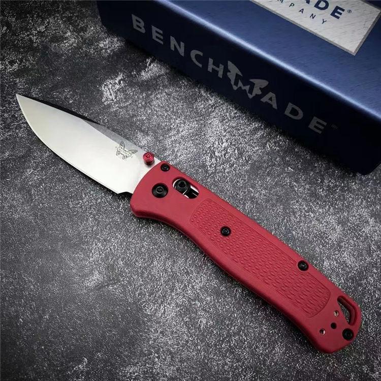 Benchmade 535 Bugout AXIS Folding Knife 3.24" S30V Satin Plain Blade, Grivory Handles