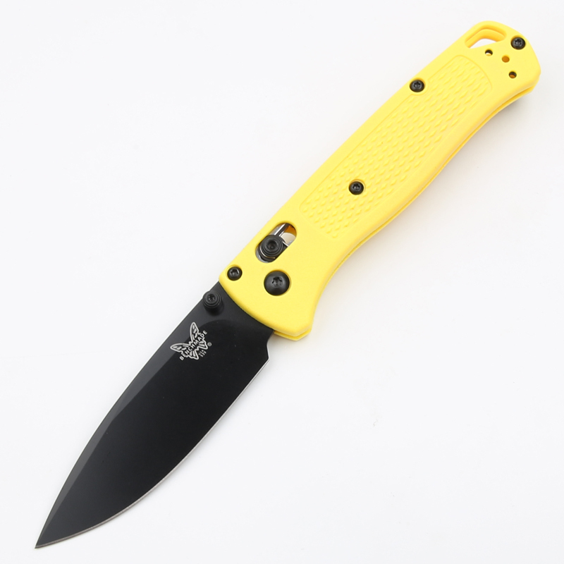 Benchmade 535 Bugout AXIS Folding Knife 3.24" S30V Satin Plain Blade, Grivory Handles