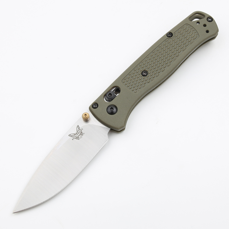 Benchmade 535 Bugout AXIS Folding Knife 3.24" S30V Satin Plain Blade, Grivory Handles