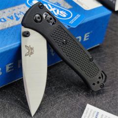 Benchmade Mini 533 Bugout AXIS Folding Knife 2.75" S30V Plain Blade, Graphite CF-Elite Handles - 533BK-2