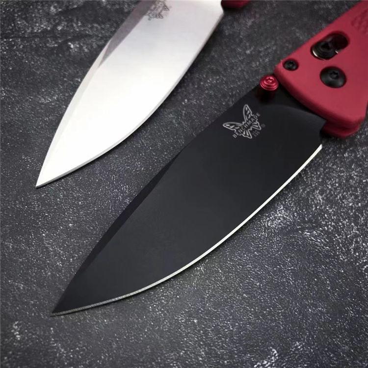Benchmade 535 Bugout AXIS Folding Knife 3.24" S30V Satin Plain Blade, Grivory Handles