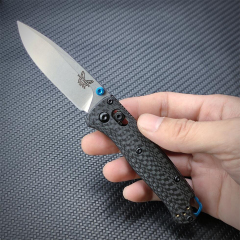 BM Mini 533 Bugout AXIS Folding Knife 2.75" S30V Plain Blade, Carbon Fiber Handles - 533-3