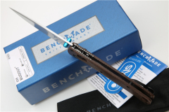 Benchmade 535-3 Bugout AXIS Folding Knife 3.07" S30V Satin Plain Blade, Flax Handles