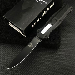 Benchmade 3300BK Infidel Dagger AUTO OTF Knife 3.74" D2 Black Double Edge Blade, Zinc Alumnium Alloy Handles