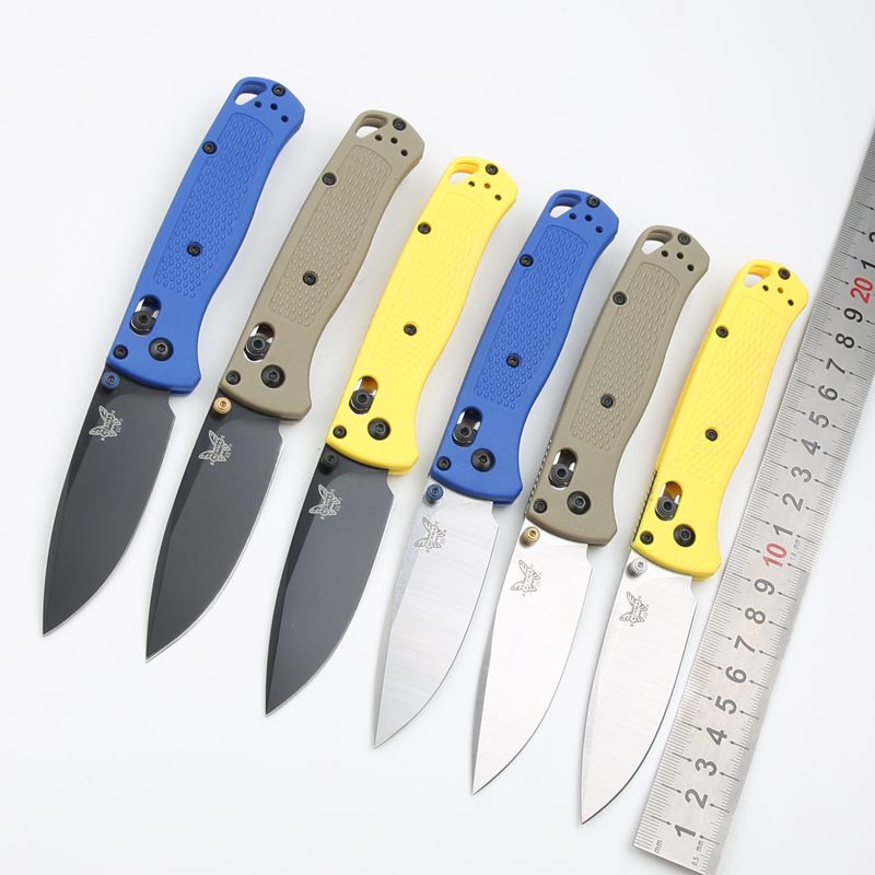 Benchmade 535 Bugout AXIS Folding Knife 3.24" S30V Satin Plain Blade, Grivory Handles