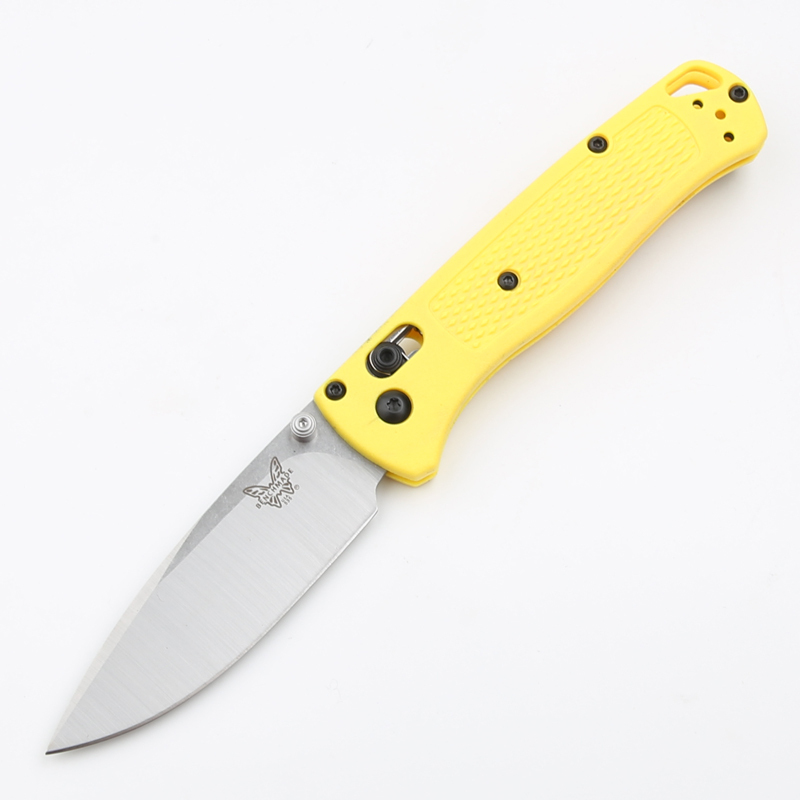 Benchmade 535 Bugout AXIS Folding Knife 3.24" S30V Satin Plain Blade, Grivory Handles