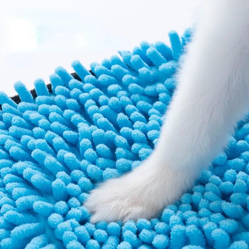 Pet Absorbent Towel Dog Bath Towel Quick-drying Absorb Water Glove Puppy Kitten Soft Towel Pet Cleaning Supplies