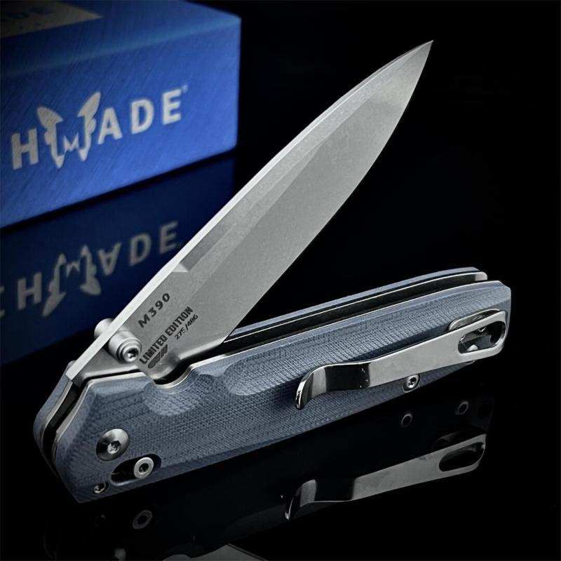 Benchmade Mini 485 Bugout AXIS Folding Knife 3.18" M390 Plain Blade, G10 Handles - 485BK-2