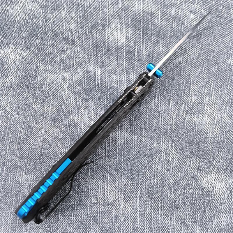 Benchmade 535-3 Bugout AXIS Folding Knife 3.07" S90V Satin Plain Blade, Carbon Fiber Handles