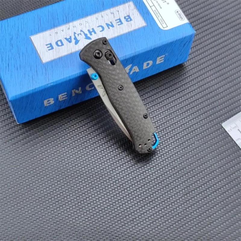 BM Mini 533 Bugout AXIS Folding Knife 2.75" S30V Plain Blade, Carbon Fiber Handles - 533-3