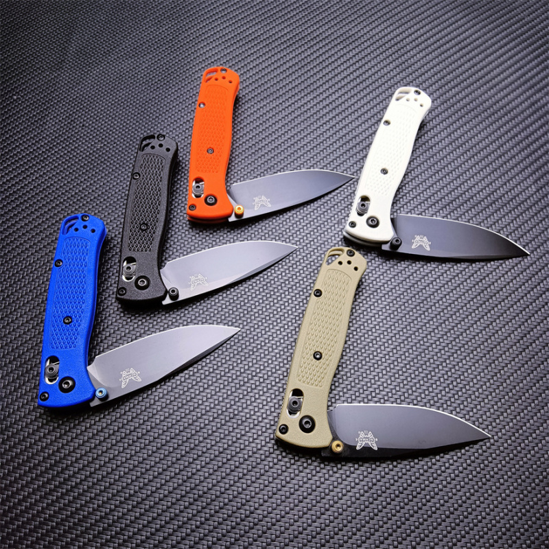 Benchmade Mini 533 Bugout AXIS Folding Knife 2.75" S30V Plain Blade, Grivory Handles - 533BK-2