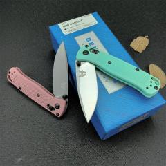 Benchmade Mini 533 Bugout AXIS Folding Knife 2.75" S30V Plain Blade, Grivory Handles - 533BK-2