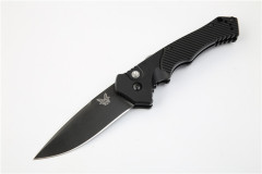 Benchmade 9600BK Osborne AUTO Folding Knife 3.38" S30V Satin Plain Blade, Aluminum Alloy Handles