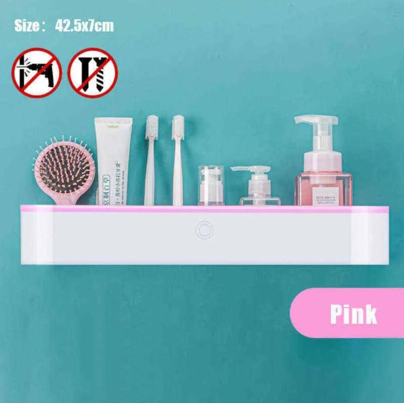 Mounted Bathroom Organizer Shelf Shampoo Cosmetic Storage Rack Bath kitchen Towel Holder Household Items Accessories