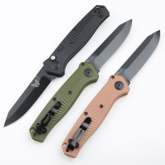 Benchmade 8551 Mediator AUTO Folding Knife 3.26" S30V Black Plain Blade, Grivory Handles - 8551BK