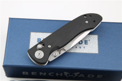 Benchmade Mini Freek 968 Axis Folding Knife 3.14" 20CV Satin Plain Blade, G10 Handles