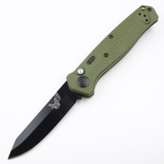 Benchmade 8551 Mediator AUTO Folding Knife 3.26" S30V Black Plain Blade, Grivory Handles - 8551BK