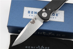 Benchmade Mini Freek 968 Axis Folding Knife 3.14" 20CV Satin Plain Blade, G10 Handles