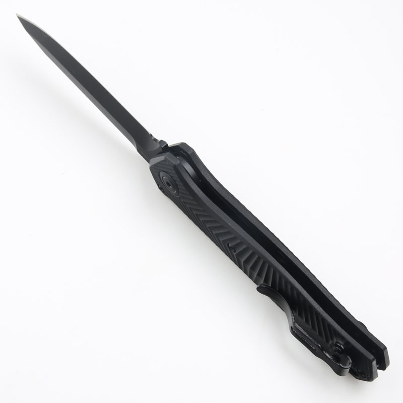 Benchmade 8551 Mediator AUTO Folding Knife 3.26" S30V Black Plain Blade, Grivory Handles - 8551BK