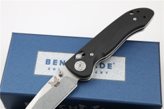 Benchmade Mini Freek 968 Axis Folding Knife 3.14" 20CV Satin Plain Blade, G10 Handles