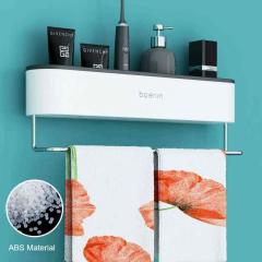 Mounted Bathroom Organizer Shelf Shampoo Cosmetic Storage Rack Bath kitchen Towel Holder Household Items Accessories