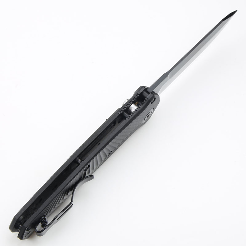 Benchmade 8551 Mediator AUTO Folding Knife 3.26" S30V Black Plain Blade, Grivory Handles - 8551BK