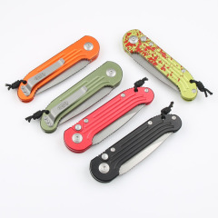 Microtech LUDT AUTO Folding Knife 3.14" Elmax Stonewashed Plain Blade, Aviation Aluminum Handles