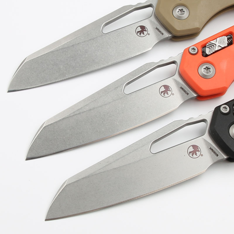 Microtech MSI RAM-LOK Manual Folding Knife 3.54" M390MK Plain Blade, Grivory Handles