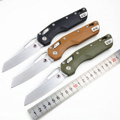 Microtech MSI RAM-LOK Manual Folding Knife 3.54" M390MK Plain Blade, G10 Handles - 210-10APFL