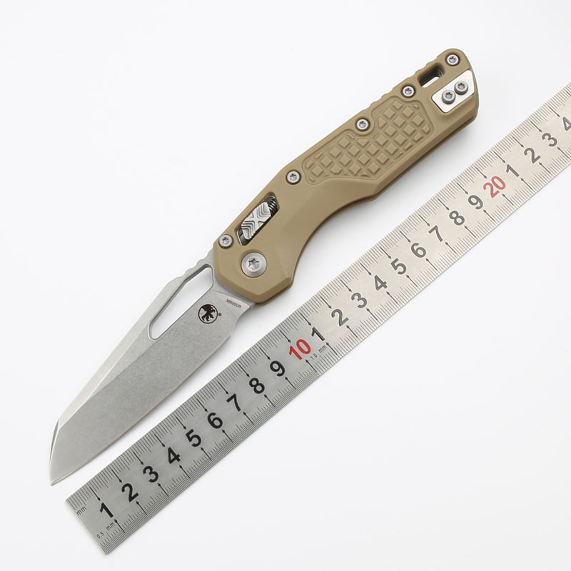 Microtech MSI RAM-LOK Manual Folding Knife 3.54" M390MK Plain Blade, Grivory Handles