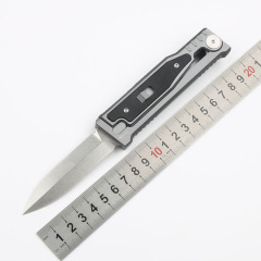Reate Assisted Open Folding Knife 3.14" D2 Satin Plain Blade, Aluminum Alloy +G10 Handles