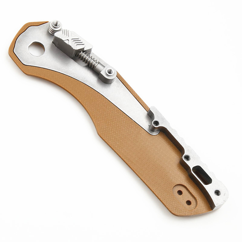 Microtech MSI RAM-LOK Manual Folding Knife 3.54" M390MK Plain Blade, G10 Handles - 210-10APFL