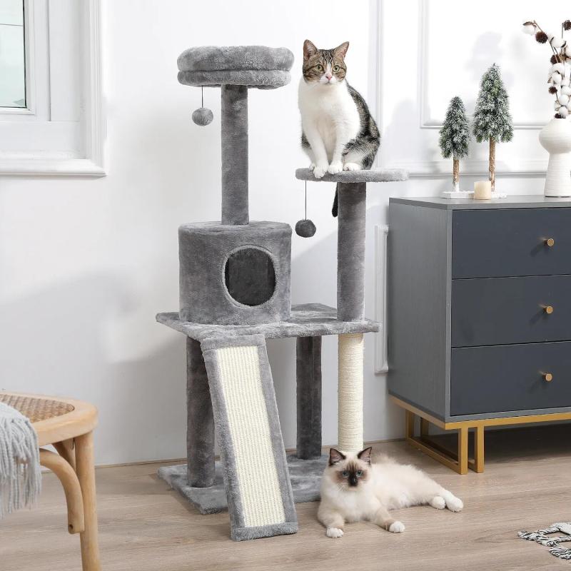 Domestic Delivery Multi-Level Cat Tree Tower Climb Furniture Scratching Post for Indoor House Pet Supplies Kitten Toy