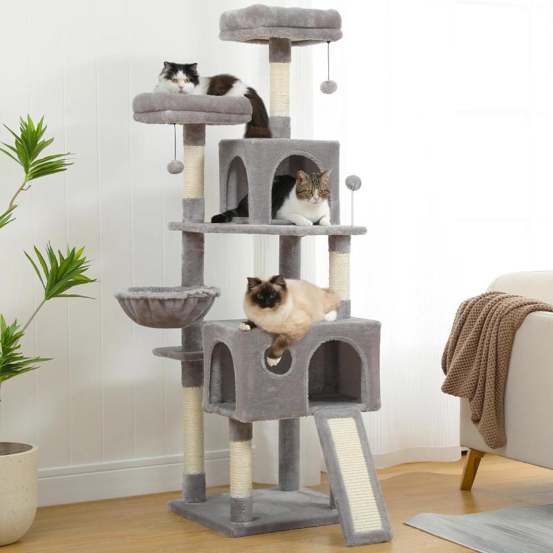 Domestic Delivery Multi-Level Cat Tree Tower Climb Furniture Scratching Post for Indoor House Pet Supplies Kitten Toy