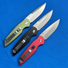 Pro-Tech TR-3 Operator AUTO Folding Knife 3.14" 154CM Sterile DLC Plain Blade, Milled Aluminum Handles