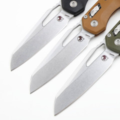 Microtech MSI RAM-LOK Manual Folding Knife 3.54" M390MK Plain Blade, G10 Handles - 210-10APFL